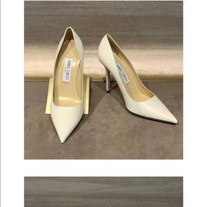 White Jimmy Choo heels